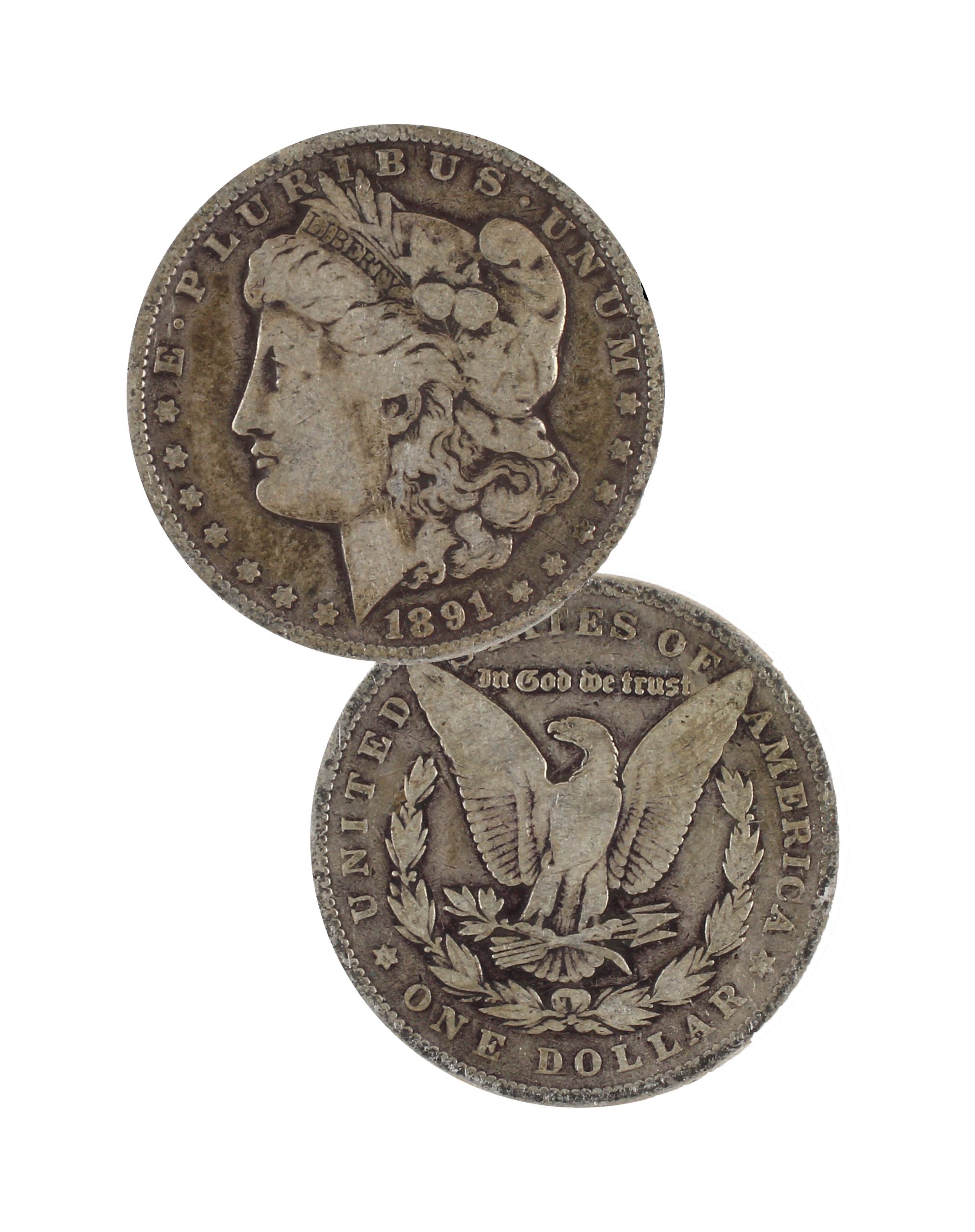 Morgan Silver Dollars Pre-1921 : Circulated Ungraded